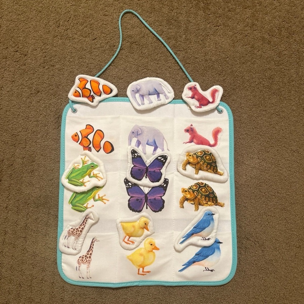 Lovevery Montessori Quilted Critter Animal Matching